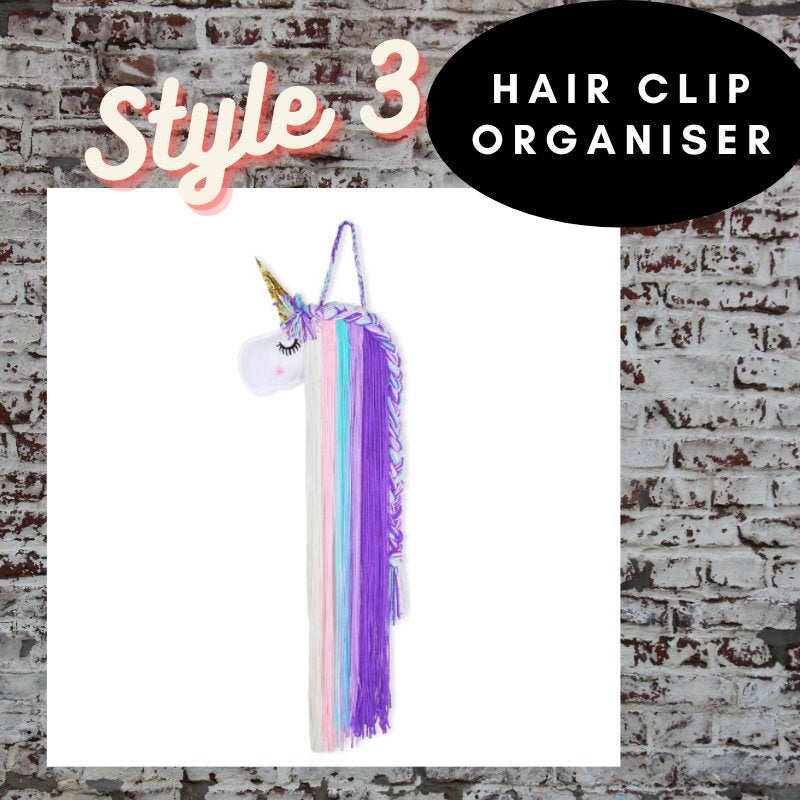 Hair Clip Organizer - Unicorn 1