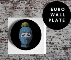 8 inch EU Wall Plate Decorative - Green Beanie
