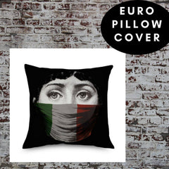 45x45cm Italian Design Pillow Cover - Green Reptile
