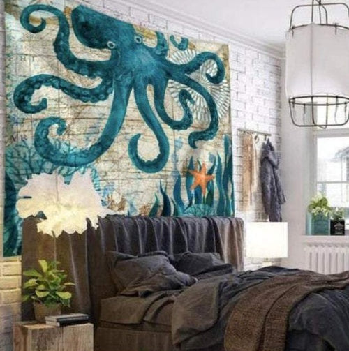 Boho Wall Tapestry - Octopus