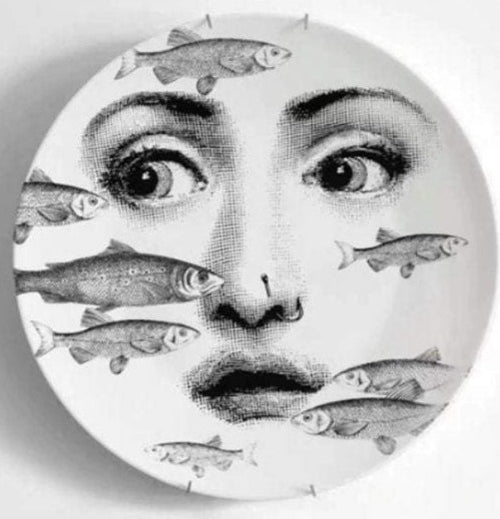 8 inch EU Wall Plate Decorative - Fishes