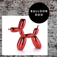 Balloon Dog Gold- XL, 11.8in Red