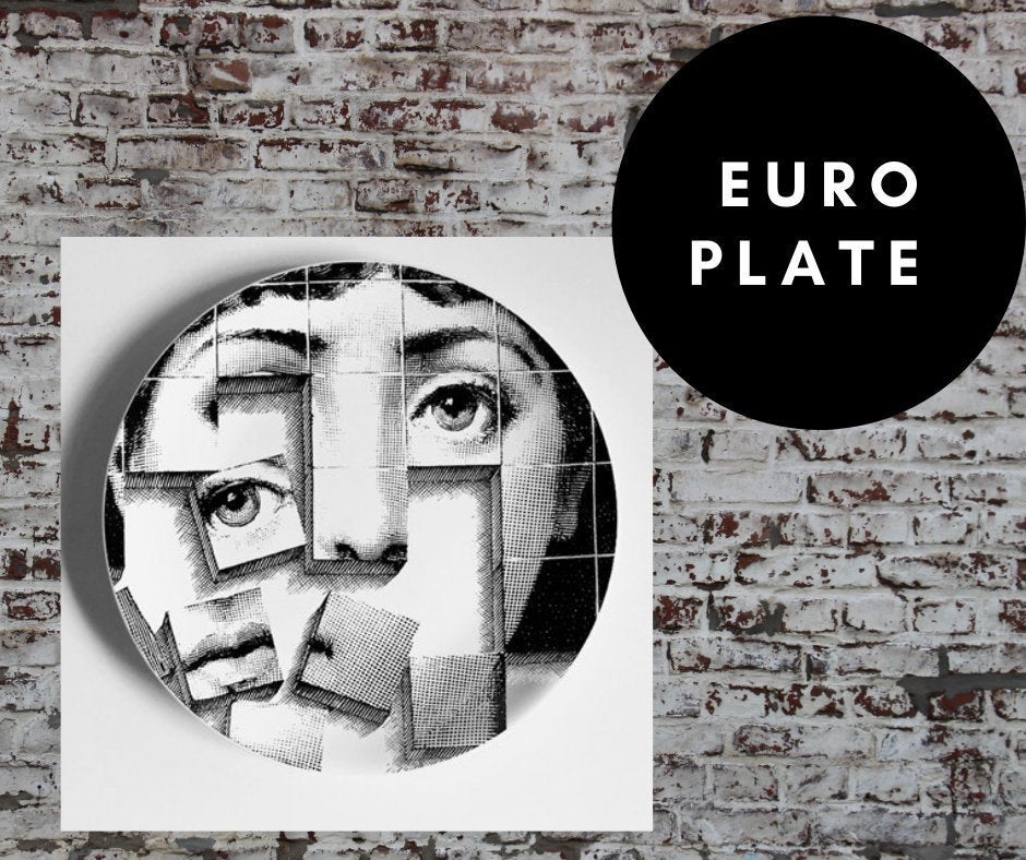 8 or 10 inch EU Wall Plate Decorative - Water on Face
