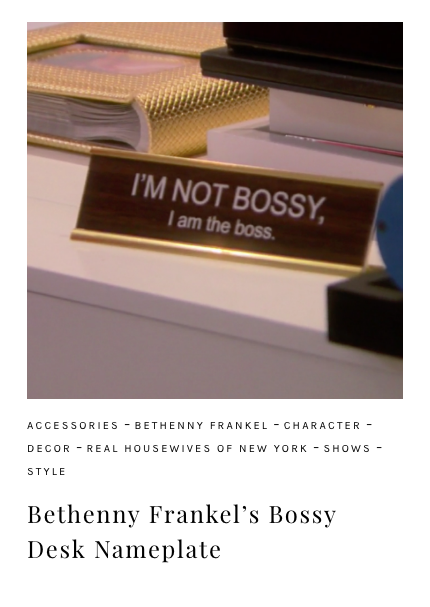 BOSS LADY - Name Desk Plate