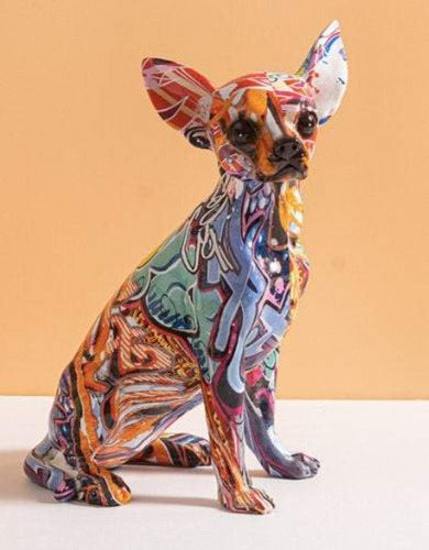 Graffiti Animal Statue - Chihuahua