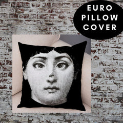 45x45cm Italian Design Pillow Cover - Eye + Nose