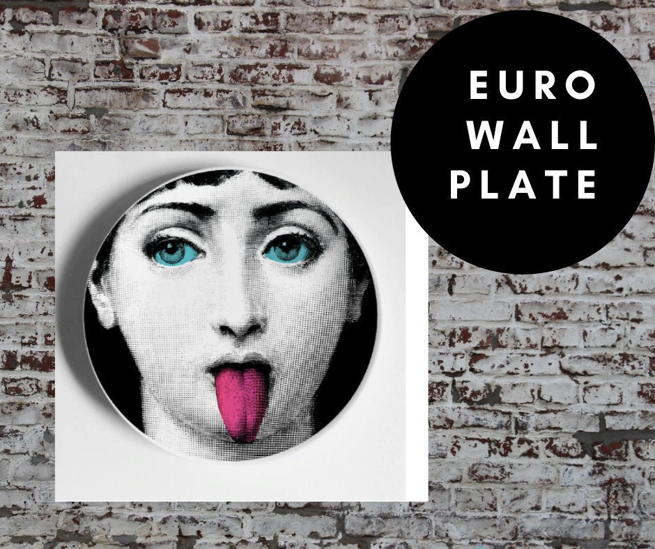 8 inch EU Wall Plate Decorative - Green Beanie