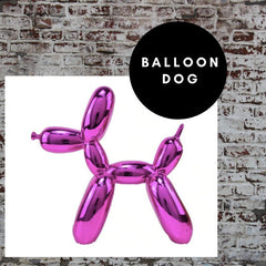 Balloon Dog Gold- XL, 11.8in Silver