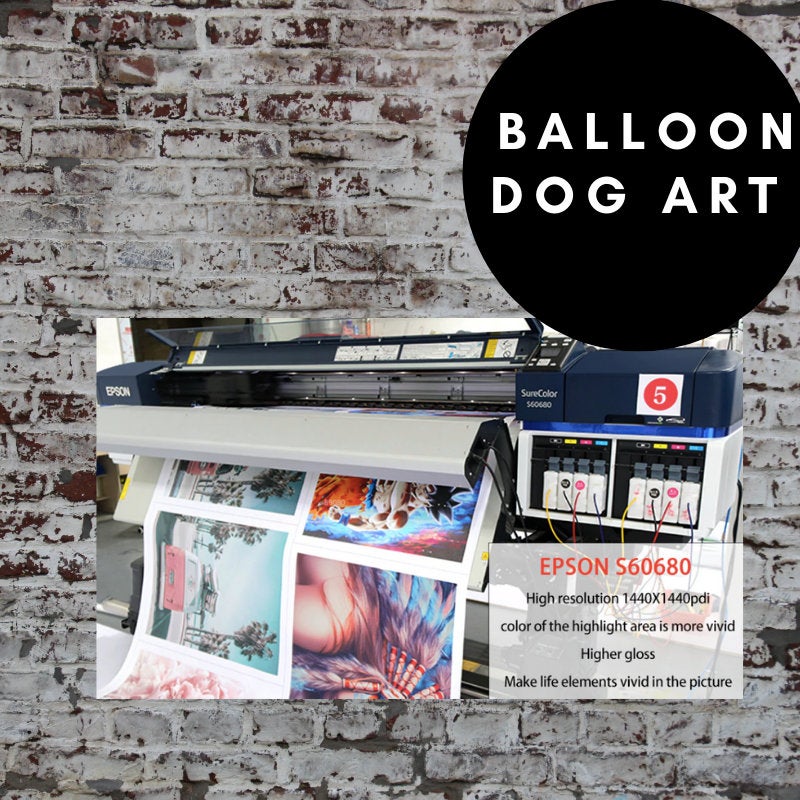 Balloon Dog Canvas Wall Art - Medium