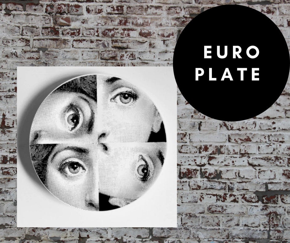 8 inch EU Wall Plate Decorative - Italy Scarf