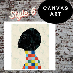 Black Woman Canvas Painting