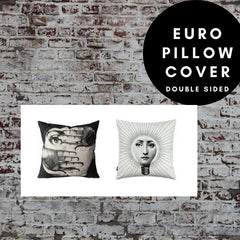 45x45cm Double Sided Pillow Cover - Mesh + Face