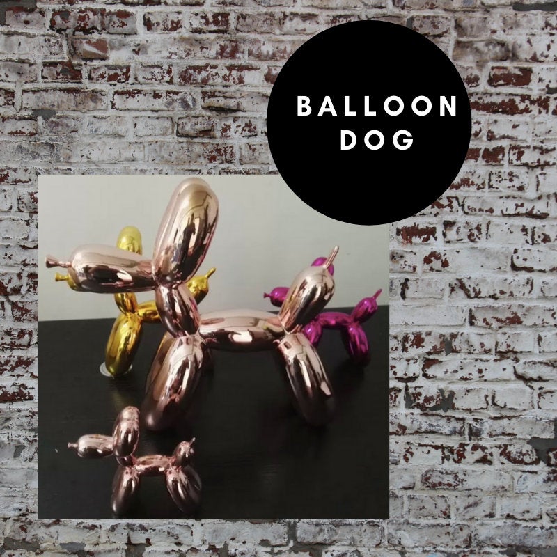 Balloon Dog Gold- XL, 11.8in Silver
