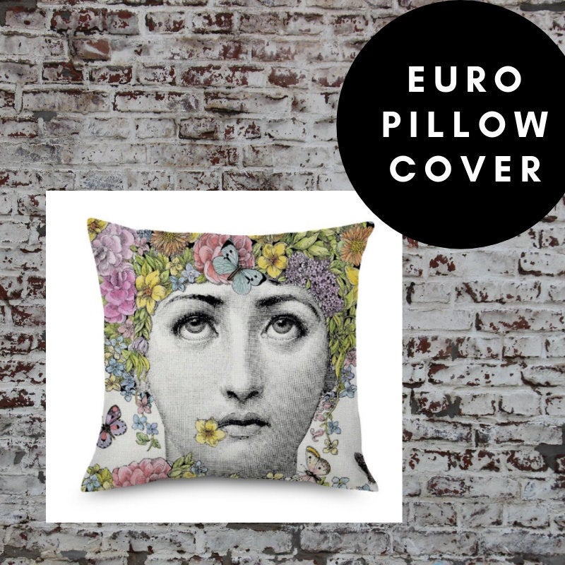 45x45cm Italian Design Pillow Cover - Floral Border