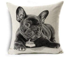 45x45cm Frenchie Dog Pillow Cover - Frenchie 1