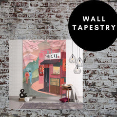 Japanese Wall Tapestry - Geisha