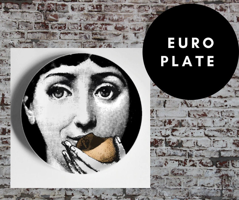 10 inch EU Wall Plate Decorative - Shhh Finger