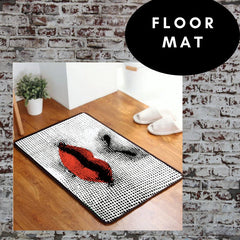 EU Anti Skid Floor Mat - Fish + Green Diamond