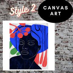 Black Woman Canvas Painting