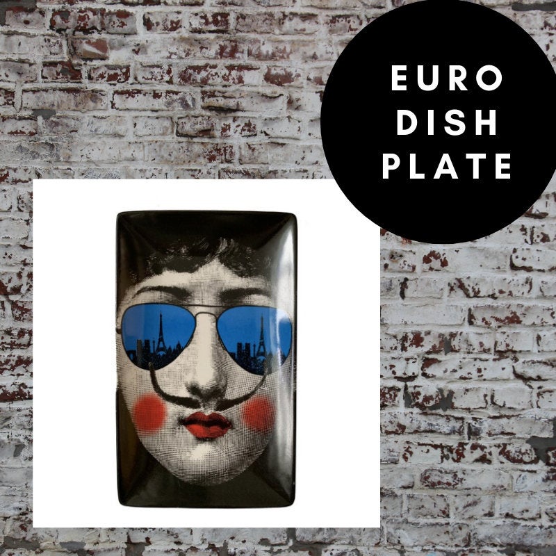 17.5x10.5cm EU Rectangle Plate Decorative - Indian