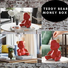 Teddy Bear Coin Bank - Gold