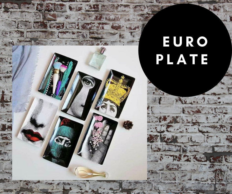 17.5x10.5cm EU Rectangle Plate Decorative - Hand