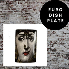 17.5x10.5cm EU Rectangle Plate Decorative - Skull