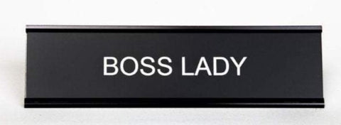 I'M NOT BOSSY I am the boss  - Name Desk Plate