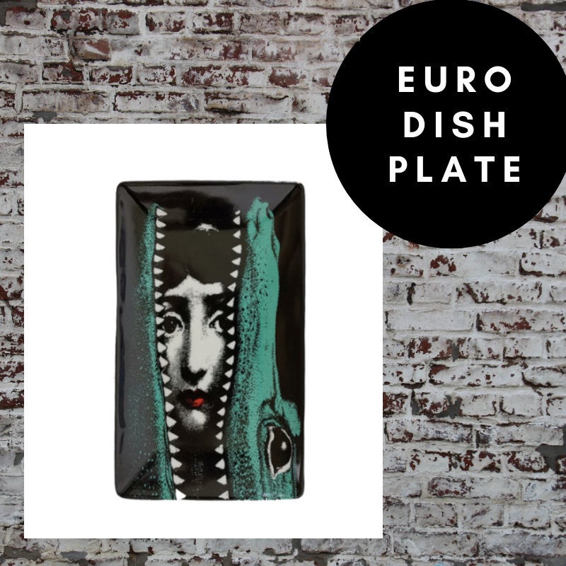 17.5x10.5cm EU Rectangle Plate Decorative - Crown