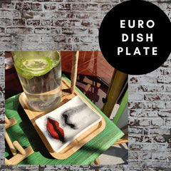16x10cm EU Rectangle Plate Decorative - Hand